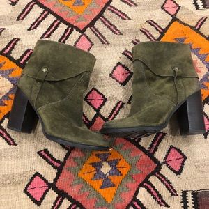 Franco Sarto suede bootie